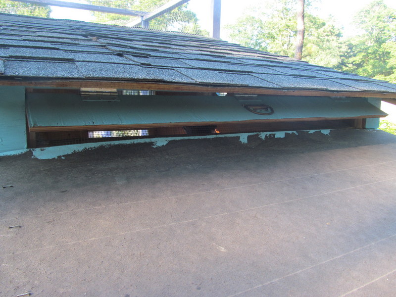 vents on a chicken coop