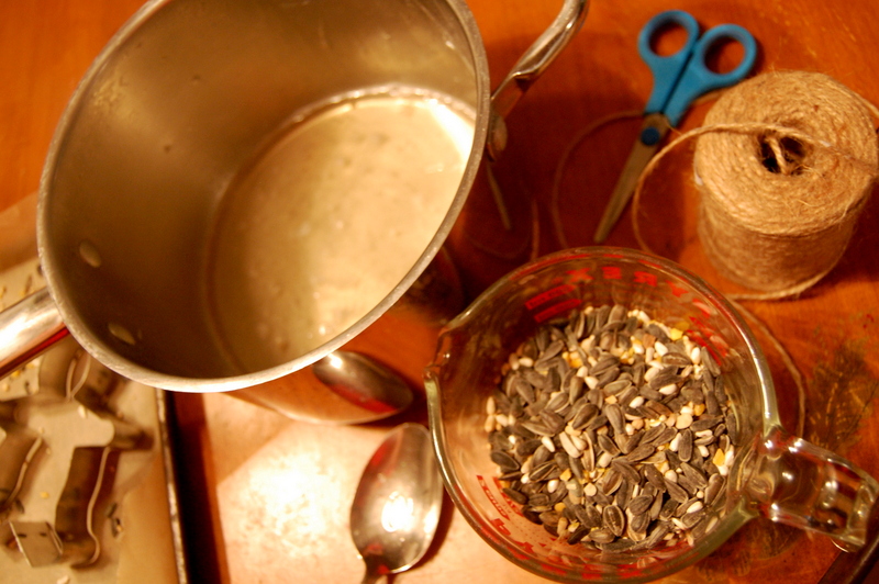 Homemade Holiday - Birdseed Ornaments